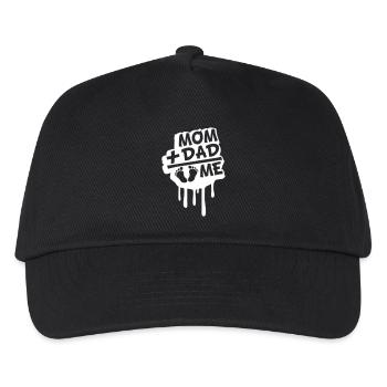 Pregnant Mom Plus Dad Me Belly Graffiti Spray - Kids’ Baseball Cap - black - Front