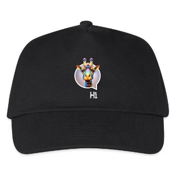 Girafe diversité CSD arc-en-ciel 3D dicton ballon - Casquette de baseball Enfant - noir - Devant