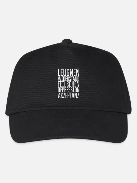 Cinq étapes du deuil - Casquette de baseball Enfant - noir