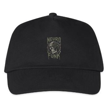 neurofunk tête de mort cyborg drum and bass music - Casquette de baseball Enfant - noir - Devant