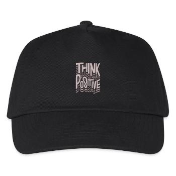 Think Positive - Kids’ Baseball Cap - black - Front