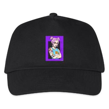 Otaku girl - Kinder Basecap - Schwarz - Vorne