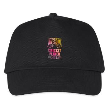 Cricket Cricket Cricket - Kinder Basecap - Schwarz - Vorne