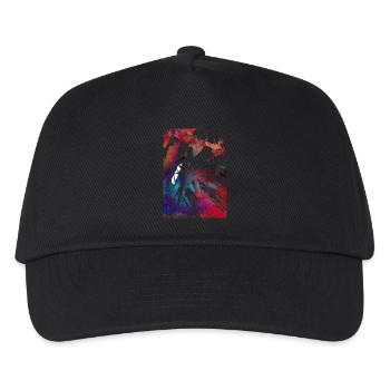 Sport cycling art - Kids’ Baseball Cap - black - Front