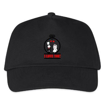 i love you 2 - Kinder Basecap - Schwarz - Vorne