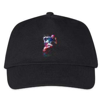 Läufer Sport Kunst #runner #sport #jogging - Kinder Basecap - Schwarz - Vorne