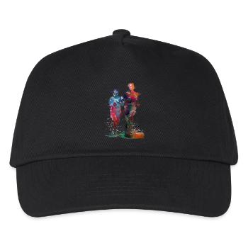 Läufer Sport Kunst #runner #sport #jogging - Kinder Basecap - Schwarz - Vorne