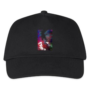 Kajaksport Kunst#Kajakfahren - Kinder Basecap - Schwarz - Vorne