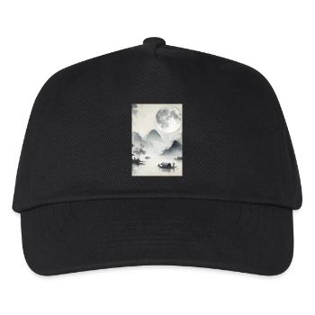 CHINESE FULL MOON SERENITY LANDSCAPE - Kids’ Baseball Cap - black - Front