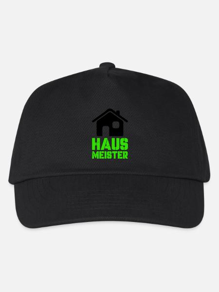 hausmeister 1 - Kinder Basecap - Schwarz