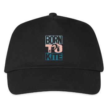 Born to Kite - Kids’ Baseball Cap - black - Front