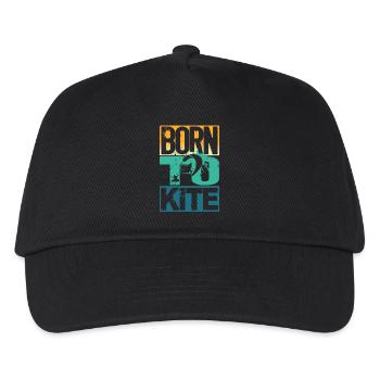 Born to Kite - Kids’ Baseball Cap - black - Front