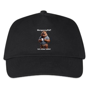 Morgenmuffel - Kinder Basecap - Schwarz - Vorne