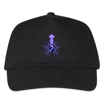 Octopus Octopus Squid Squid Record - Kids’ Baseball Cap - black - Front