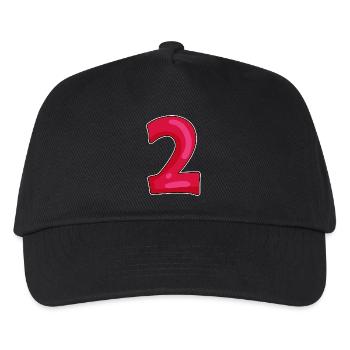 Deux - Casquette de baseball Enfant - noir - Devant