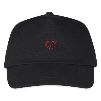 Heart Shot - Kids’ Baseball Cap - black - Front