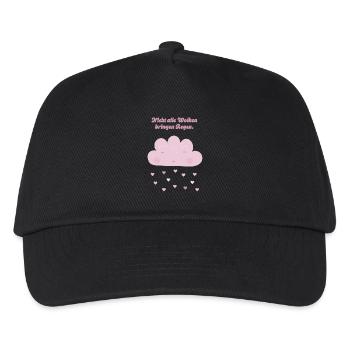 Not all clouds bring rain pink - Kids’ Baseball Cap - black - Front