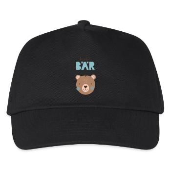 Little Cuddly Bear Blue Nursery Decoration Kids - Kids’ Baseball Cap - black - Front