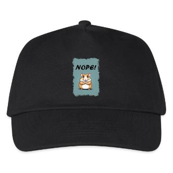 Nope! -Hamster - Kids’ Baseball Cap - black - Front
