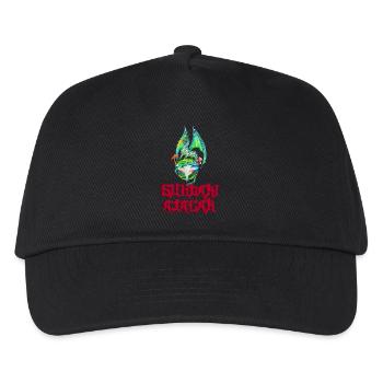 Green Dragon auf Mutter Erde (Logo Sundari Ajagar) - Kinder Basecap - Schwarz - Vorne