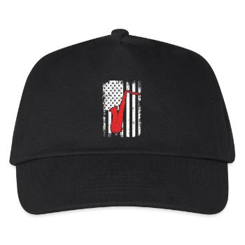Patriotic US saxophonist - Kids’ Baseball Cap - black - Front