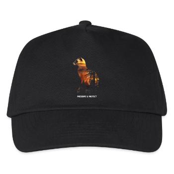 Préserver et protéger la martre, la forêt, la nature - Casquette de baseball Enfant - noir - Devant