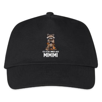 raton laveur Forêt de ratons laveurs Nature J’écoute toujours Mimimi - Casquette de baseball Enfant - noir - Devant