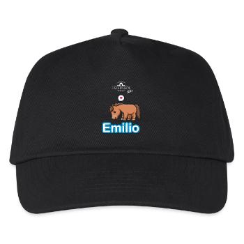 Falkenhof Emilio Cheval de bande dessinée - Casquette de baseball Enfant - noir - Devant