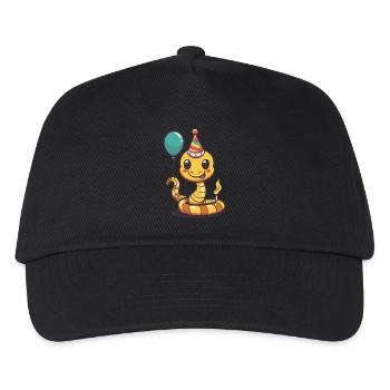 Snake Cobra Birthday Baby - Kids’ Baseball Cap - black - Front
