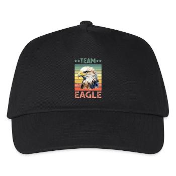 Adler - Kinder Basecap - Schwarz - Vorne