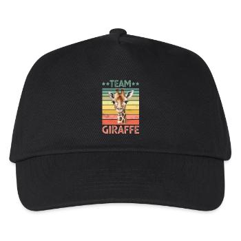 Giraffe - Kinder Basecap - Schwarz - Vorne