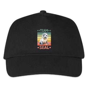 Seal seal - Kids’ Baseball Cap - black - Front