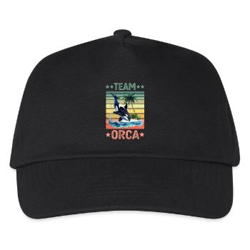 Orca Killer Whale - Kids’ Baseball Cap - black - Front