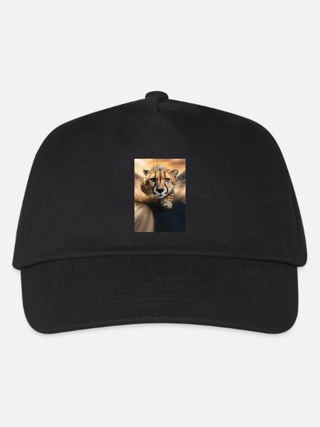 Sprintender Gepard - Kinder Basecap - Schwarz