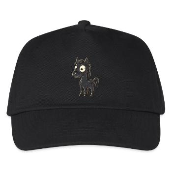 Horse Halloween Funny Zombie - Kids’ Baseball Cap - black - Front