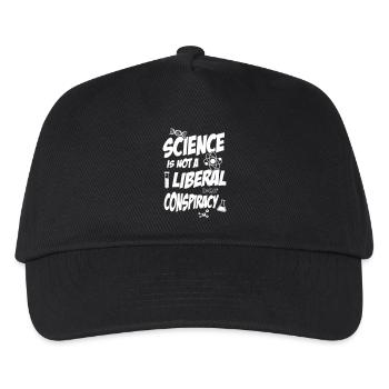 Science is not a Liberal Conspiracy - Kinder Basecap - Schwarz - Vorne