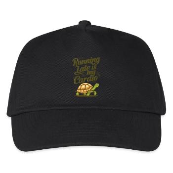 Running Late Is My Cardio - Kids’ Baseball Cap - black - Front