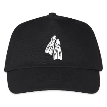 Apparatus Fins Diver Tattoo Logo Style - Kids’ Baseball Cap - black - Front