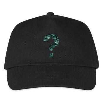 Plantes tropicales Point d’interrogation Jungle Monstera - Casquette de baseball Enfant - noir - Devant