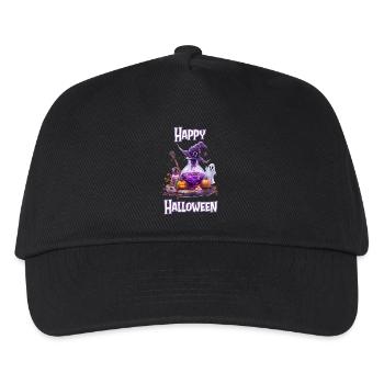 Halloween – Happy Halloween Witch’s Kitchen with Ghost - Casquette de baseball Enfant - noir - Devant