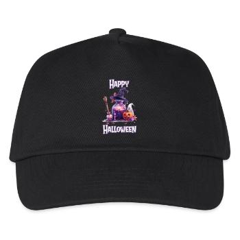 Halloween – Happy Halloween Witch’s Kitchen with Ghost - Casquette de baseball Enfant - noir - Devant