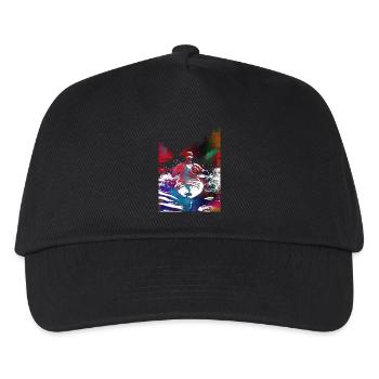 Kajaksport Kunst#Kajakfahren - Kinder Basecap - Schwarz - Vorne