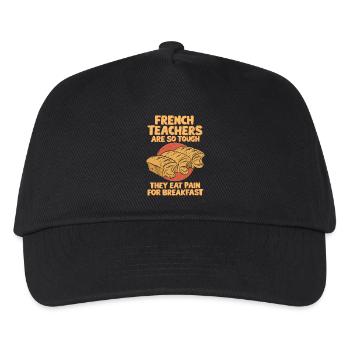Prof de français : un dur à cuire comme aucun autre - Casquette de baseball Enfant - noir - Devant