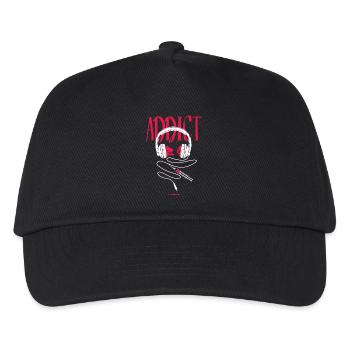For a DJ - Music addiction - Kids’ Baseball Cap - black - Front