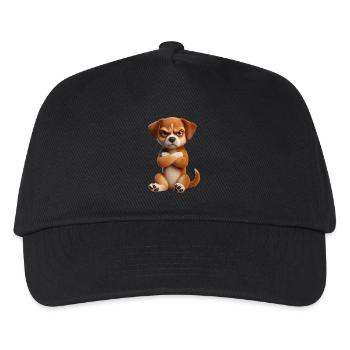 Dog grim 1 - Kids’ Baseball Cap - black - Front