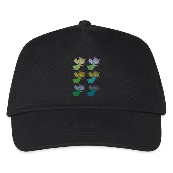 Fee 6fold multicoloured - Kids’ Baseball Cap - black - Front