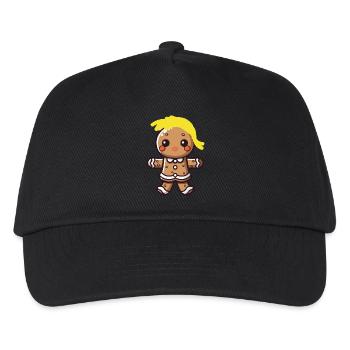 Femme en pain d’épices - Casquette de baseball Enfant - noir - Devant