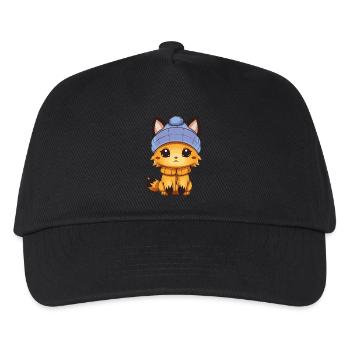 Fuchs Comic - Kinder Basecap - Schwarz - Vorne