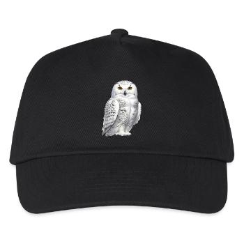 Snowy Owl - Kids’ Baseball Cap - black - Front