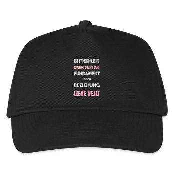 Bitterness corrodes the foundation - love heals - Kids’ Baseball Cap - black - Front